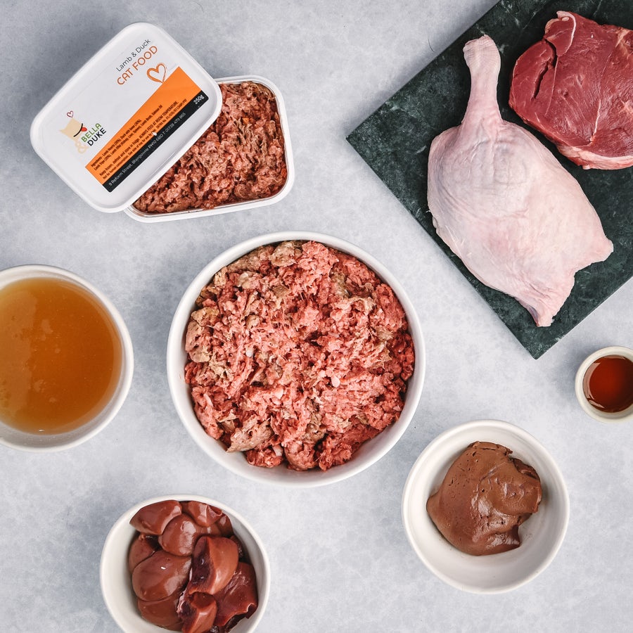 Lamb Duck Raw Cat Food Free Delivery Uk Bella Duke