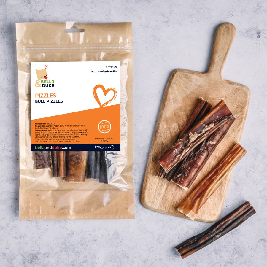 Pizzle Sticks UK Tasty Chew Teeth and Gums Bull Pizzle