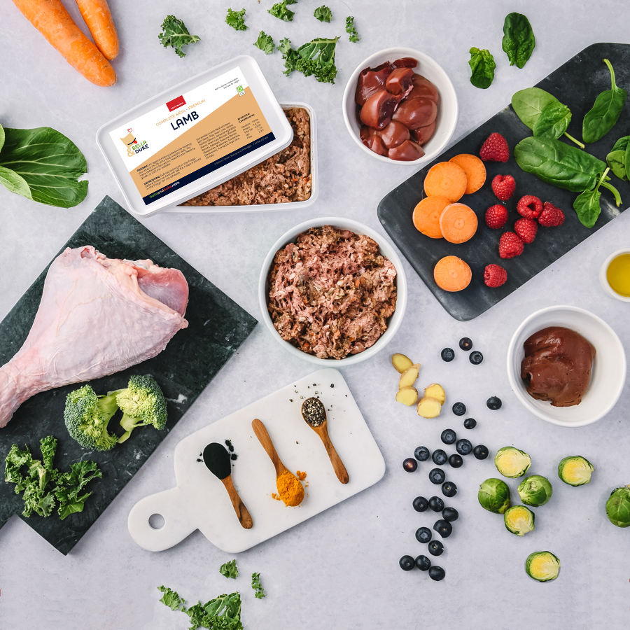 Lamb Raw Dog Food Complete Premium ⋆ Bella & Duke