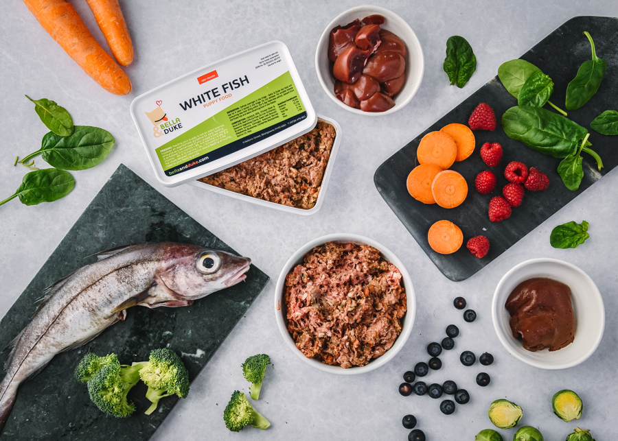 White Fish Raw Puppy Food Complete Meal for Puppies